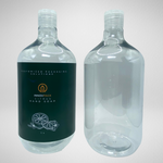 66 PCS 1L DROPPER ROUND CLEAR PET BOTTLE + TRANSLUCENT FLIP TOP CAP Default Title
