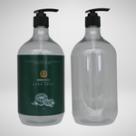 66 PCS 1L DROPPER ROUND CLEAR PET BOTTLE + BLACK LOTION PUMP Default Title