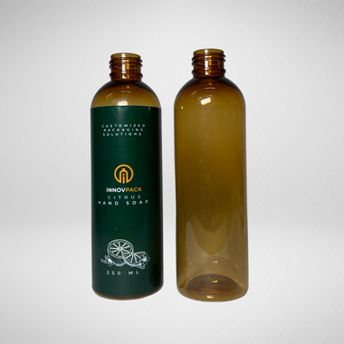 288 PCS 250ML COSMO ROUND AMBER PET BOTTLE Default Title
