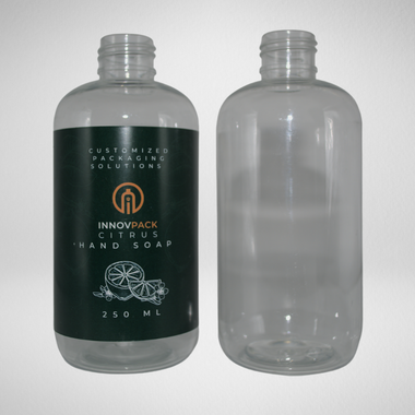 221 PCS 250ML BOSTON ROUND CLEAR PET BOTTLE Default Title