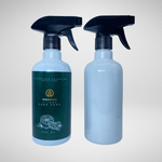 136 PCS 500ML DROPPER ROUND WHITE PET BOTTLE + BLACK REGULAR TRIGGER SPRAY Default Title