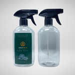 140 PCS 500ML OVAL CLEAR PET BOTTLE + BLACK REGULAR TRIGGER SPRAY Default Title
