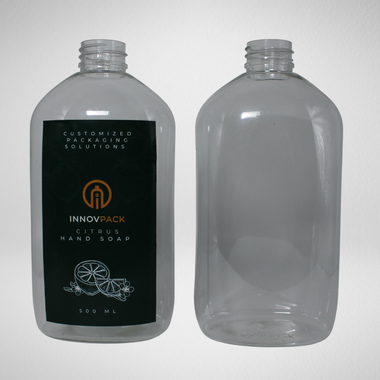 140 PCS 500ML OVAL CLEAR PET BOTTLE Default Title