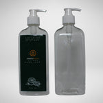 160 PCS 500ML RECTANGLE CLEAR PET BOTTLE + WHITE LOTION PUMP Default Title