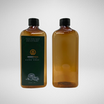160 PCS 500ML RECTANGLE AMBER PET BOTTLE + BLACK SCREW CAP Default Title