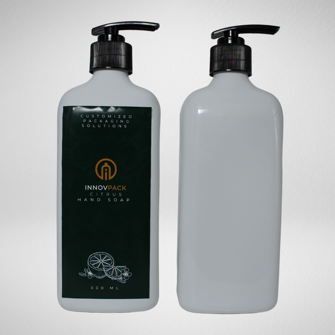 160 PCS 500ML RECTANGLE WHITE PET BOTTLE + BLACK LOTION PUMP Default Title