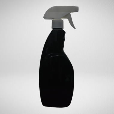 144 PCS 500ML GRIP BLACK PET BOTTLE + WHITE REGULAR TRIGGER SPRAY
