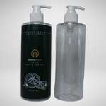 145 PCS 500ML CYLINDRICAL CLEAR PET BOTTLE + WHITE LOTION PUMP Default Title
