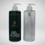 145 PCS 500ML CYLINDRICAL CLEAR PET BOTTLE + TRANSLUCENT LOTION PUMP Default Title
