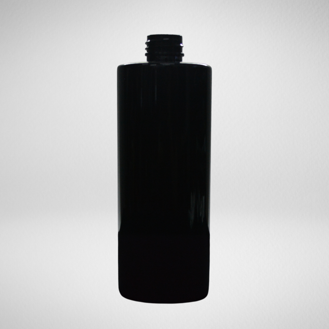 145 PCS 500ML CYLINDRICAL BLACK PET BOTTLE