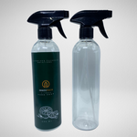 162 PCS 500ML COSMO ROUND CLEAR PET BOTTLE + BLACK REGULAR TRIGGER SPRAY Default Title
